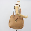 Christian Dior Trotter Tote Bag PVC Leather Beige Gold Tone Auth ep15436-22