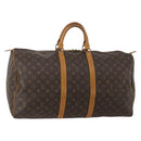 LOUIS VUITTON Monogram Keepall 55 Boston Bag M41424 LV Auth ep15437-1