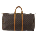 LOUIS VUITTON Monogram Keepall 55 Boston Bag M41424 LV Auth ep15437-13