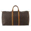 LOUIS VUITTON Monogram Keepall 55 Boston Bag M41424 LV Auth ep15437-2