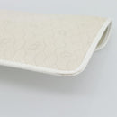 Christian Dior Trotter Clutch Bag PVC Leather White Gold Tone Auth ep15439-14