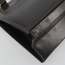 FENDI Hand Bag Leather Brown Gold Tone Auth ep15441A-16