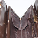 FENDI Hand Bag Leather Brown Gold Tone Auth ep15441A-19