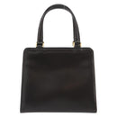 FENDI Hand Bag Leather Brown Gold Tone Auth ep15441A-13