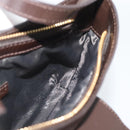 BURBERRY Hand Bag Nylon Khaki Gold Tone Auth ep15442-18