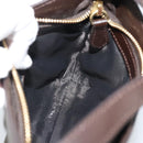 BURBERRY Hand Bag Nylon Khaki Gold Tone Auth ep15442-19