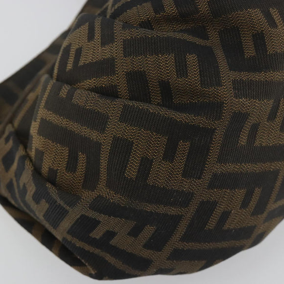 FENDI Zucca Canvas Hand Bag Brown Gold Tone 8BK044 Auth ep15443
