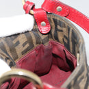 FENDI Zucca Canvas Hand Bag Brown Gold Tone 8BK044 Auth ep15443-19