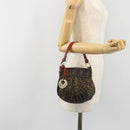 FENDI Zucca Canvas Hand Bag Brown Gold Tone 8BK044 Auth ep15443-20