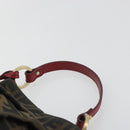 FENDI Zucca Canvas Hand Bag Brown Gold Tone 8BK044 Auth ep15443-8