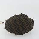 FENDI Zucca Canvas Hand Bag Brown Gold Tone 8BK044 Auth ep15443-5