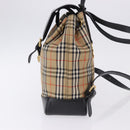 Burberrys Nova Check Backpack Canvas Beige Gold Tone Auth ep15445A-3