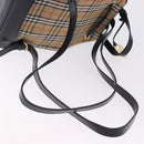 Burberrys Nova Check Backpack Canvas Beige Gold Tone Auth ep15445A-8