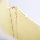 LOUIS VUITTON Monogram Vernis Walker Wallet Lime Yellow M91074 LV Auth ep15446-12