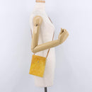 LOUIS VUITTON Monogram Vernis Walker Wallet Lime Yellow M91074 LV Auth ep15446-20