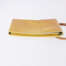 LOUIS VUITTON Monogram Vernis Walker Wallet Lime Yellow M91074 LV Auth ep15446-3