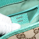 GUCCI GG Canvas Hand Bag Beige Green 113019 Auth ep15447A-20