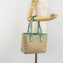 GUCCI GG Canvas Hand Bag Beige Green 113019 Auth ep15447A-21