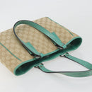 GUCCI GG Canvas Hand Bag Beige Green 113019 Auth ep15447A-6