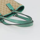 GUCCI GG Canvas Hand Bag Beige Green 113019 Auth ep15447A-7