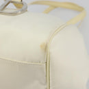 Christian Dior Hand Bag Nylon White Silver Auth ep15448-10