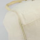 Christian Dior Hand Bag Nylon White Silver Auth ep15448-11