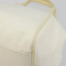 Christian Dior Hand Bag Nylon White Silver Auth ep15448-12