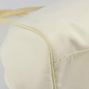 Christian Dior Hand Bag Nylon White Silver Auth ep15448-13