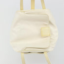 Christian Dior Hand Bag Nylon White Silver Auth ep15448-15