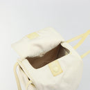 Christian Dior Hand Bag Nylon White Silver Auth ep15448-17