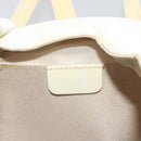Christian Dior Hand Bag Nylon White Silver Auth ep15448-18