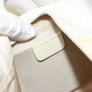 Christian Dior Hand Bag Nylon White Silver Auth ep15448-22