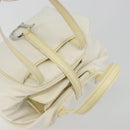 Christian Dior Hand Bag Nylon White Silver Auth ep15448-6