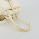 Christian Dior Hand Bag Nylon White Silver Auth ep15448-7