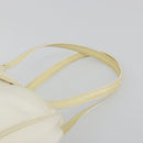 Christian Dior Hand Bag Nylon White Silver Auth ep15448-8