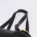 GUCCI Bamboo Backpack Leather Black Gold Tone 003 2034 0030 Auth ep15450-15