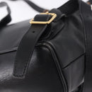 GUCCI Bamboo Backpack Leather Black Gold Tone 003 2034 0030 Auth ep15450-19