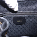 GUCCI Bamboo Backpack Leather Black Gold Tone 003 2034 0030 Auth ep15450-23
