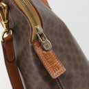CELINE Macadam Hand Bag PVC Leather 2way Brown Gold Tone Auth ep15452-18