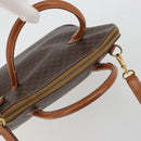 CELINE Macadam Hand Bag PVC Leather 2way Brown Gold Tone Auth ep15452-6