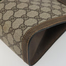 GUCCI GG Supreme Clutch Bag PVC Leather Beige 67 014 2125 Auth ep15454-15
