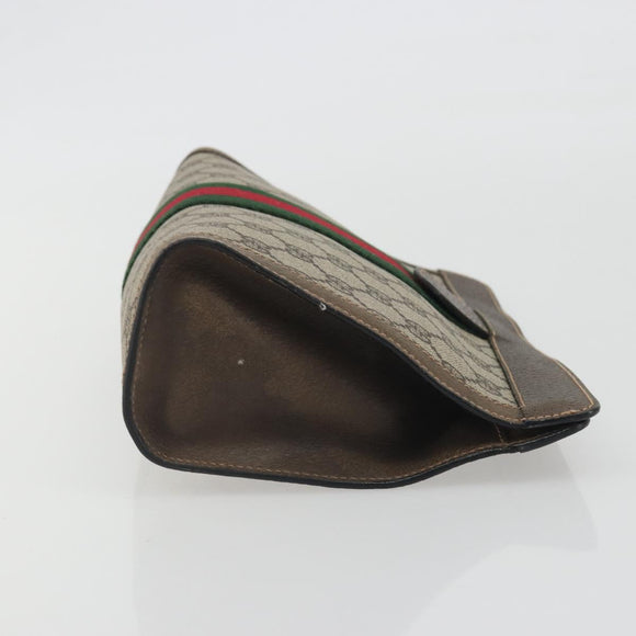 GUCCI GG Supreme Clutch Bag PVC Leather Beige 67 014 2125 Auth ep15454