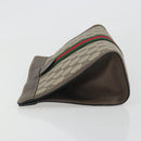 GUCCI GG Supreme Clutch Bag PVC Leather Beige 67 014 2125 Auth ep15454-4