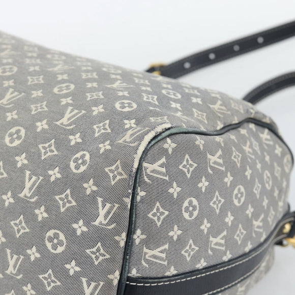 LOUIS VUITTON Monogram Idylle Speedy Bandouliere 30 Bag Navy M56703 Auth ep15457