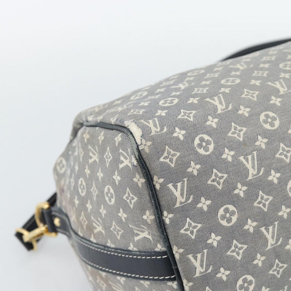 LOUIS VUITTON Monogram Idylle Speedy Bandouliere 30 Bag Navy M56703 Auth ep15457