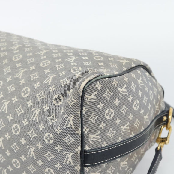 LOUIS VUITTON Monogram Idylle Speedy Bandouliere 30 Bag Navy M56703 Auth ep15457