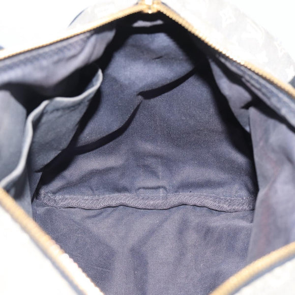 LOUIS VUITTON Monogram Idylle Speedy Bandouliere 30 Bag Navy M56703 Auth ep15457