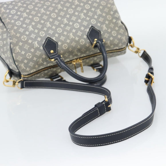 LOUIS VUITTON Monogram Idylle Speedy Bandouliere 30 Bag Navy M56703 Auth ep15457