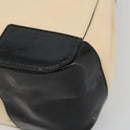 GUCCI Hand Bag Patent Beige Black 002 1103 Auth ep15459-9