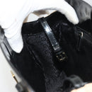 GUCCI Hand Bag Patent Beige Black 002 1103 Auth ep15459-21